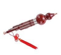 Anti-fall Bakelite Hulusi C Key/b Flat Beginner Student Adult Performance Cucurbit Flute With Case Professional Hulusi (Color : 02, Size : B flat)