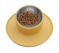 Anti-fall Cat Water Bowl Anti-Fall Pet Bowl with Not Bad Base Durable Silicone and Stainless Steel