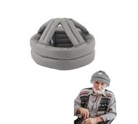 Anti Fall Elder Head Safety Helmet Thick Soft Protective Hat Adjustable Seniors Fall Prevention Head Protection Cap Breathable Elderly Helmet for Head Injury Shock Protection(Light Gray)