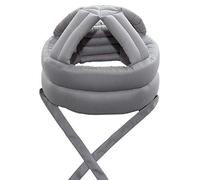 Anti Fall Elderly Head Safety Helmet Thick Soft Protective Hat Adjustable Seniors Fall Prevention Head Protection Cap with Chin Strap Breathable Elderly Helmet for Head Injury Shock Protection (Grey)