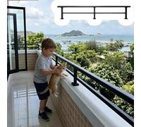 Anti-Fall Outdoor Safety Railing for Kids and Pets, Heavy Duty Staircase Handrails, Elderly Grab Frame, Secure Design for Safety