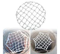 Anti-fall Rope Netting 1/3/5 Pack With Installation Accessories, Durable Rainproof Nylon Safety Net For Septic Tank Risers & Drainage Systems 1pas Diameter-87cm(34.3inch)