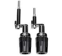 Anti Falling Protector Motorcycle Exhaust Slider For KAWASAKI For Ninja 400 For Z400 For Z 400 Crash Pads Exhaust Sliders Crash Pad Protector Motorbike Crash Pad(Black 1)