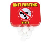 Anti Farting Mints | Fun Novelty Gift | Handy Pocket Sized Metal Tin | Adult Novelty Sweets | 1 tin - 30g