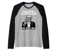 Anti Fascism Anti Trump Fascism is Capitalism in Decay Raglan Baseball Tee