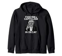 Anti Fascism Anti Trump Fascism is capitalism in decay Zip Hoodie