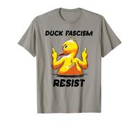 Anti Fascism Protest Sign Fuck Fascism Duck F Fascism Resist T-Shirt