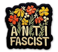 Anti Fascist Rainbow Patch LGBTQ Butterfly Equality Rights Social Justice Sew On/Iron On Embroidery Patch for Jackets, Backpack, Hat, Uniform DIY Patches Gifts for Her Him