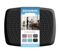 Anti Fatigue Kitchen Floor Mat Comfort Standing Mat, Portable Standing Desk Mat Kitchen Mats Built-in Handle with Massage Points Multi-Purpose Comfort Floor Mat (17 * 22 Black)