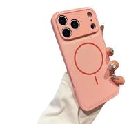 Anti-Fingerprint Magnetic Phone Case for 11-17 Series, Solid Color Matte Magnetic Case, Anti-Scratch Shockproof Protective Cases (15,Pink)