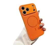 Anti-Fingerprint Magnetic Phone Case for 11-17 Series, Solid Color Matte Magnetic Case, Anti-Scratch Shockproof Protective Cases (12,Orange)