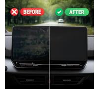 Anti-Fingerprint Screen Protector Matt Suitable for BMW 1 Series F70 2024-2031 (5-Door Compact): Speedometer & Infotainment 10.25 + 10.7 Inch Touchscreen, Navi - Prevents Reflections and Scratches