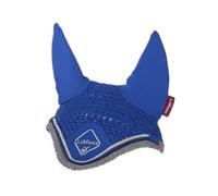 LeMieux Classic Crochet Fly Hood with Comfortable Lycra Ears - Benetton Blue/Blue - Sport Horse Wear for Competitive Rider - Large