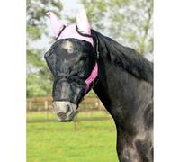 Qhp Fly Mask with Detachable Nose - Mini Shetland · Pink