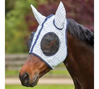 Kool Coat Classic Fly Mask, White/Navy, Cob