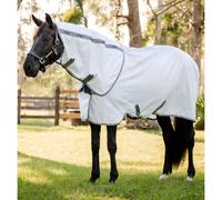 Horseware Amigo Summer Sheet Plus Fly Turnout Rug - Navy Check/Titanium/Silver