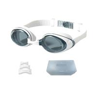 Anti-Fog and UV Protection Swimming Goggles for Adults,Teens - Leakproof Waterproof Swim Goggles with Clear Vision, Adjustable Strap Soft Silicone Seal - Comfortable Ergonomic Design (White)