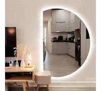 Anti-Fog Bathroom Mirror - LED Wall-Mounted, Explosion-Proof, Frameless Design