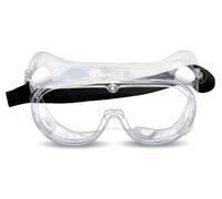 Anti Fog Chemical Splash Resistant Safety Goggles, Protective Eyewear Eye Protection for Outdoor or Indoor DIY, Laboratory work, Professional or Personal use, PPE (Clear with adjustable Black Strap)
