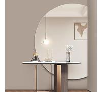 Anti-Fog Frameless Makeup Mirror 3 Color LED Vanity Mirror with Touch Switch Dimmable Half-Circle Design (Right Cut 39''x28'') - Enhance Your Beauty Routine!