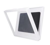 Anti Fog Shower Tablet Case Box Wall Mount Phone Holder, All Round Technology for TV Watching, Plastic, 1 X Protective Case, 1 X Paste (9802W White)