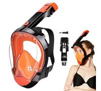 Anti Fog Snorkeling Cover - 180-degree Dry Top Snorkeling Face Cover | Underwater Safe Breathing Gear for Explorers Hobbyists Travelers Enthusiasts Beginners Vacationers