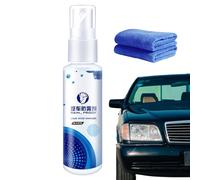 Anti Fog Spray for Car Mirror - Car Windshield Defogger with Towel - Long-Lasting Rainproof Agent for Interior Exterior Driving Vehicle Window