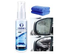 Anti Fog Spray for Car Windshield - Car Glass Anti-Fog Agent with Towel - Long-Lasting Rainproof Defogger for Clear Vision Driving Winter Weather
