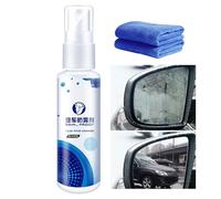 Anti Fog Spray for Car Windshield | Car Glass Defogger with Towel - Long-Lasting Rainproof Defogger for Clear Vision Driving Winter Weather