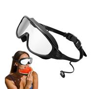Anti-Fog Swim Goggles - 70g Lightweight Silicone Frame, UV Block, Wide View, Flexible Adjustable Fit | Unisex Swimming Gear For Lake Water Sports, No Water Seepage Swim Goggles with Wide
