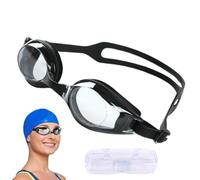 Anti-Fog Swim Goggles - Waterproof Swimming Eyewear, Adjustable Silicone Strap | Resistant Lens Protection Comfortable Fit Design Clear Vision for Kids Adults Pool Beach Training Sports