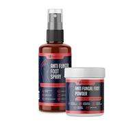 Anti Fungal Foot Spray & Powder Set - Complete Foot Care Solution | Relieves Itching, Cracked Skin & Odor | Fast-Acting Antifungal Formula with Natural Ingredients | 200ml Spray + 100g Powder
