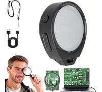 Anti-Funnel Microscope Magnifying Glass, 10/13/15x Mini Coin Magnifier with White&Ultraviolet Light, 3 in 1 Handheld Pocket Microscope, One-Click Recording of Videos and Compatible Windows Mac Os (1)