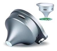 Anti-Funnel Microscope Magnifying Glass, 7X/11X/15X Handheld Coin Magnifier, Autofocus Handheld Microscope, White/UV Light, One-Click Recording of Photos and Videos, for Jewelry, Textiles