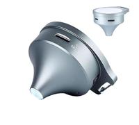 Anti-Funnel Microscope Magnifying Glass, 7X/11X/15X Handheld Magnifier, White/Purple Light, USB Compatible, 2.1in LCD Screen, Recording of Photos, Pocket Jewelry Loupe for Art Appraisal