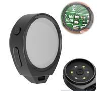 Anti-Funnel Microscope Magnifying Glass, Portable Jewelers Loupe, 10/13/15x Mini Coin Magnifier with White&Ultraviolet Light, One-Click Recording of Photos and Videos, Compatible with Windows&Mac Os