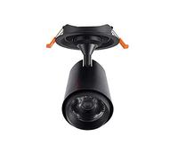 Anti-Glare 35W LED Recessed Spot Lights for Ceiling Aluminum Black Business Panel Downlight Fixture Flush Mounted Ceiling Lamp for Mall Exhibition Hall Clothing Cut 125mm Fittings