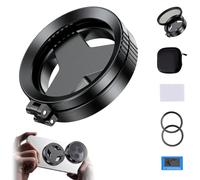 Anti-Glare Magnetic Phone Camera Filter, Magnetic Cpl Filter for Iphone, Foldable Portable Professional 52mm Polarizing Filters, Reduces Reflections Enhances Colors (1set)