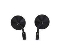 Anti-Glare Mirrors moto Motorcycle Rearview HandleBar End Mirrors Round Convex Mirror Side Mirror RnineT Pure Racer For R For NINE T R9T For Scrambler For Urban Side Mirror(Black)
