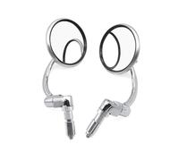 Anti-Glare Mirrors moto Universal 7/8" 22mm Motorcycle Chrome AluminumHandle Bar End Side Rear View Mirrors Offroad Handlebar Mirrors