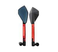 Anti-Glare Mirrors moto Universal 8mm 10mm Accessories CNC Motorcycle Handlebar Rearview Mirror Hd Blue Glass Anti-Glare Side Mirror(C)