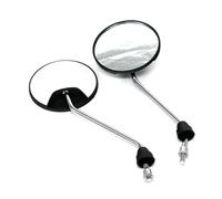 Anti-Glare Mirrors moto Universal Motorcycle Rearview Mirrors - 8mm/10mm Thread Convex Mirror Adjustable For Scooter Dirt Bike Black Side Mirror(WHITE)