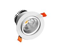 Anti-Glare Recessed Ceiling Lights LED 3W/5W /7W/9W/12W/15W/20W Adjustable 60° Recessed Downlight CRI90 Warm Light 3000K /White Light 6000K Spotlight for Indoor Living Room Fittings