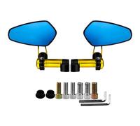 Anti Glares Motorcycle Rearview Glass Broad Field of View Shockproof Construction Easy Mounting Handlebar Side Glass