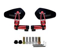 Anti Glares Motorcycle Rearview Glass Broad Field of View Shockproof Construction Easy Mounting Handlebar Side Glass