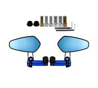 Anti Glares Motorcycle Rearview Glass Broad Field of View Shockproof Construction Easy Mounting Handlebar Side Glass