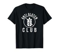 Anti Gluten Club funny celiac disease support Coeliac T-Shirt