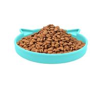 Anti-glutton cat bowl interactive non-slip silicone dispenser