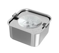 Anti-Glutton Dog Water Bowl | 3L Stainless Steel Water Bowl - Accessory for Senior Puppy Ferret Home Garden Outdoor Kennel Car Park