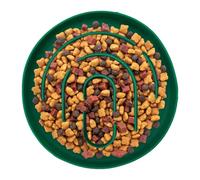 Anti-Gobble Bowl for Cats - Feeder for Dry Food and | Silicone Food Holder, Round Bowl for Healthy Feeding with Chicken and Cheese for Indoor and Outdoor